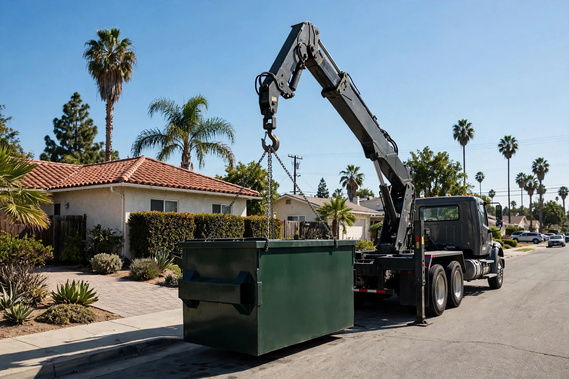 Roll-off dumpster delivery in Los Angeles